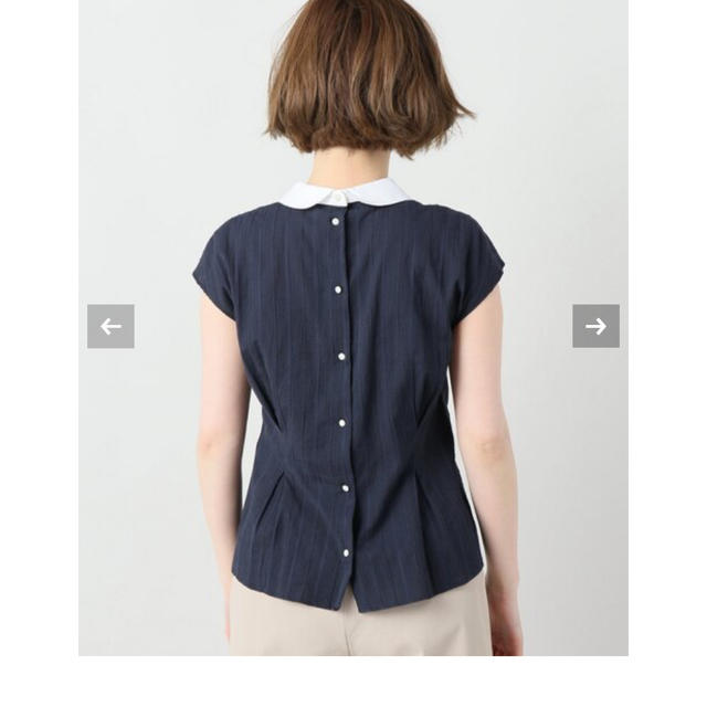 IENA(イエナ)のラウンドカラーウエストタックシャツ レディースのトップス(シャツ/ブラウス(半袖/袖なし))の商品写真