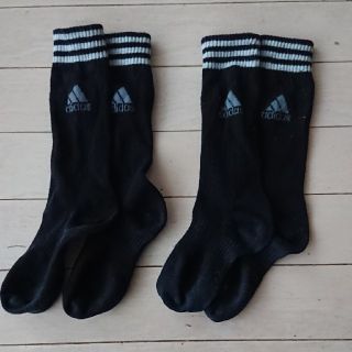 アディダス(adidas)の値下げ！アディダス ハイソックス 16～18センチ 2セット(靴下/タイツ)