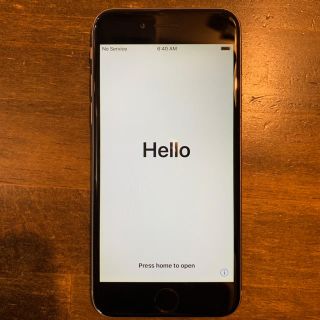 アップル(Apple)の専用 iPhone6 スペースグレイ 64gb SoftBank(スマートフォン本体)