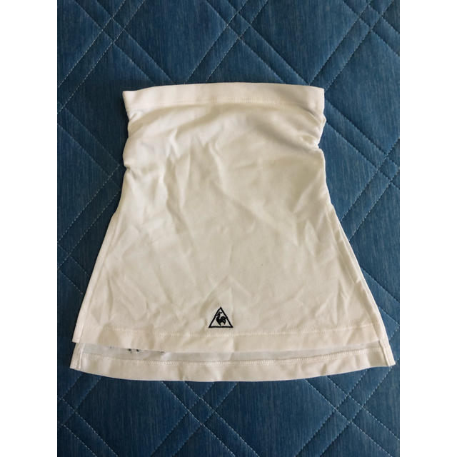 le coq sportif(ルコックスポルティフ)の美品 ルコックスポルティフ ネックカバー ホワイト スポーツ/アウトドアのゴルフ(その他)の商品写真