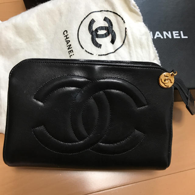 CHANEL ポーチ 黒