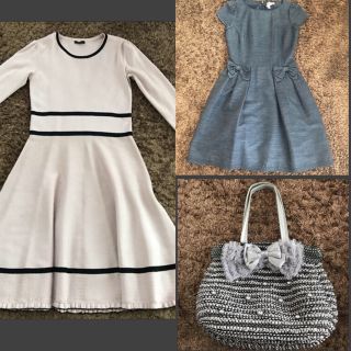 トゥービーシック(TO BE CHIC)の☆専用☆TO BE  CHICワンピース、バック3点おまとめ(ひざ丈ワンピース)