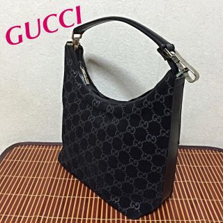 グッチ(Gucci)のイタリー製GUCCI ロゴスエードレザー(ショルダーバッグ)