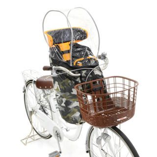 オージーケー(OGK)の新品 ハレーロ ミニ フロント チャイルドシート レインカバー カモフラージュ(自転車)