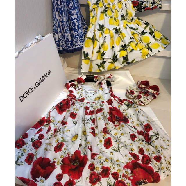 DOLCE&GABBANA(ドルチェアンドガッバーナ)のドルチェ&ガッバーナ  チルドレンドレス キッズ/ベビー/マタニティのキッズ服女の子用(90cm~)(ワンピース)の商品写真