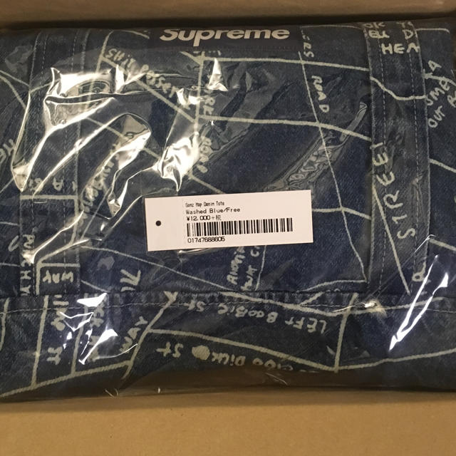 メンズSupreme Gonz map denim tote