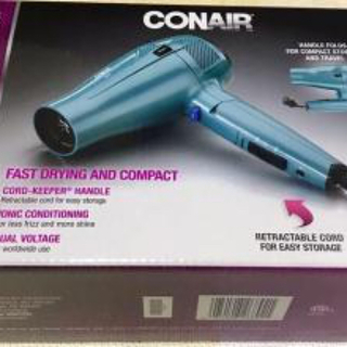 CONAIR ヘアドライヤー コード収納 国外対応モデル(日本でも◎)(ドライヤー)