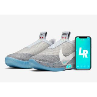 ナイキ(NIKE)のSNKRS 購入 NIKE ADAPT BB アダプト ウルフグレー 26(スニーカー)