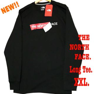 ザノースフェイス(THE NORTH FACE)のXXL相当 新品 ノースフェイス ヘビーウェイト ロンT 黒 レア(Tシャツ/カットソー(七分/長袖))