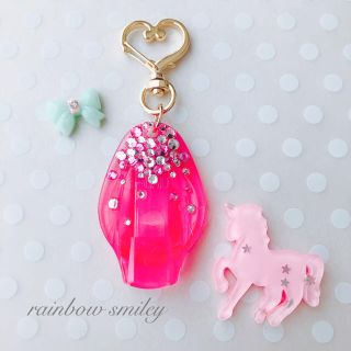 スワロフスキー(SWAROVSKI)の【あゆ様専用】スワロフスキー使用･:*ホイッスル･:*ピンク(キーホルダー/ストラップ)