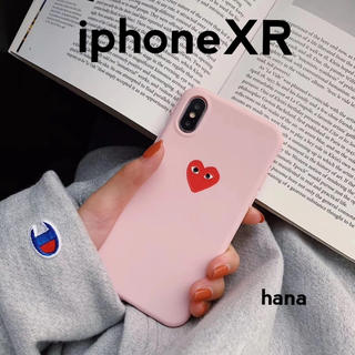 コムデギャルソン(COMME des GARCONS)のiphoneケース XR ❤︎ ピンク ギャルソン ハート シンプル カバー(iPhoneケース)