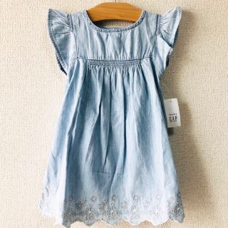 ベビーギャップ(babyGAP)の【新品タグ付き】babyGap☆90cm 最新作 デニム ワンピース(ワンピース)