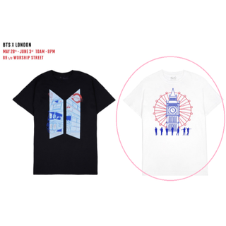 ボウダンショウネンダン(防弾少年団(BTS))の防弾少年団  /  BTS London限定 Tシャツ（白）(Tシャツ(半袖/袖なし))