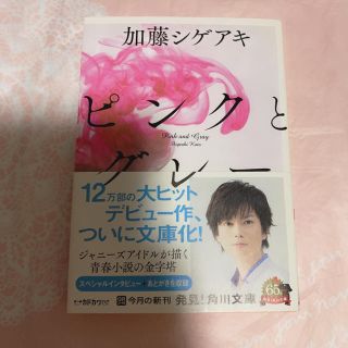 ジャニーズ(Johnny's)のピンクとグレー(文学/小説)