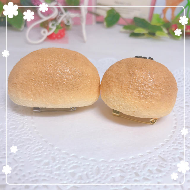 手作りスクイーズ あんぱん ブローチピン ハンドメイドのハンドメイド その他(その他)の商品写真