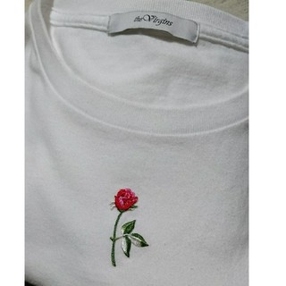ロキエ(Lochie)のthe Virgins バラ刺繍 Tシャツ(Tシャツ(半袖/袖なし))
