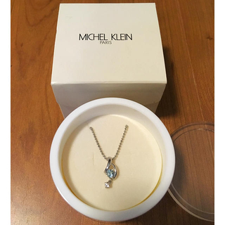 ミッシェルクラン(MICHEL KLEIN)のダイヤ&アクアマリンネックレス(ネックレス)