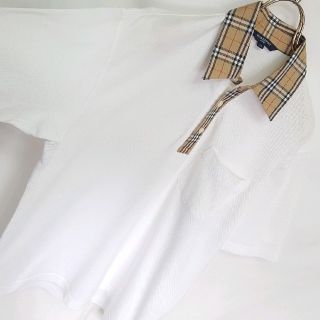 バーバリー(BURBERRY)の日本製 三陽商会★BURBERRY ノバチェック 切り替え ポロシャツ(ポロシャツ)