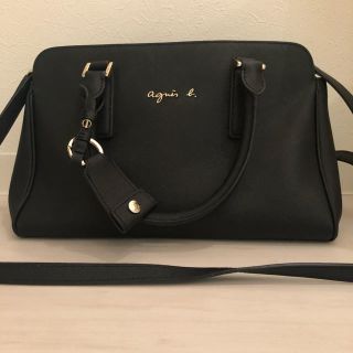 アニエスベー(agnes b.)の【美品】agnes b. アニエスベー 2way ショルダーバッグ ストラップ付(ショルダーバッグ)