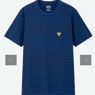 ユニクロ(UNIQLO)の《新品》ユニクロ カウズ サマー Tシャツ ブルーボーダー S(Tシャツ/カットソー(半袖/袖なし))