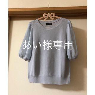 ジャスグリッティー(JUSGLITTY)のJUSGLITTY  袖シフォンニット(カットソー(長袖/七分))