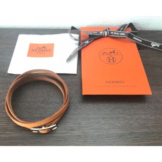 エルメス(Hermes)のエルメス  ブレス ＊エトリヴィエール レザー 四連巻きブレス キャメル(ブレスレット/バングル)