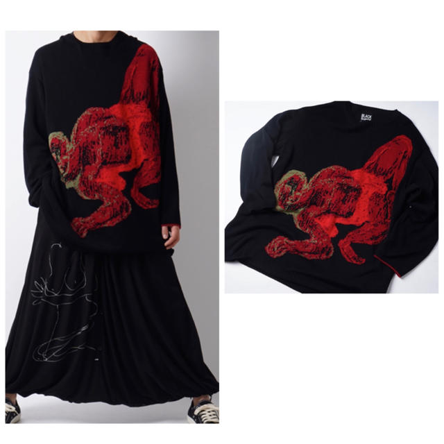 Yohji Yamamoto(ヨウジヤマモト)の18aw Yohji Yamamoto black scandal ニット メンズのトップス(ニット/セーター)の商品写真