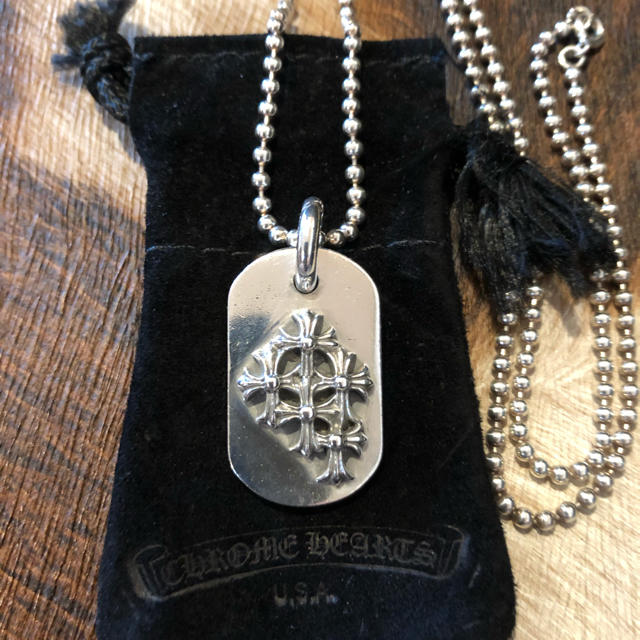 CHROME HEARTS　NYC レイズドセメタリードックタグ　保証書有り