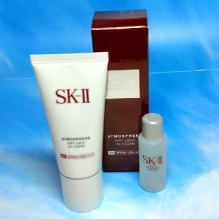 エスケーツー(SK-II)の【新品】SK-II アトモスフィア エアリーライトUVクリーム♡おまけ付き(化粧下地)