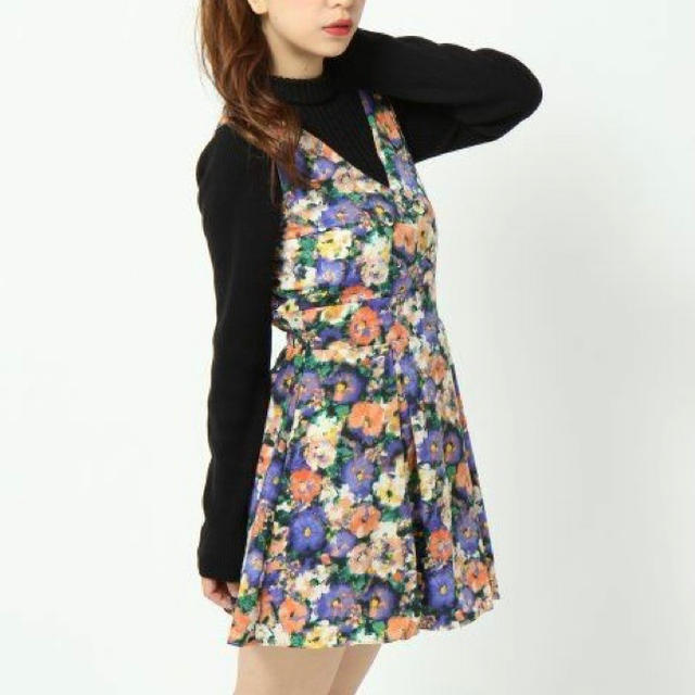 Heather 新品 Heather Be ｗブレストフラワーワンピース 花柄ワンピース 黒の通販 By K S Shop ヘザーならラクマ