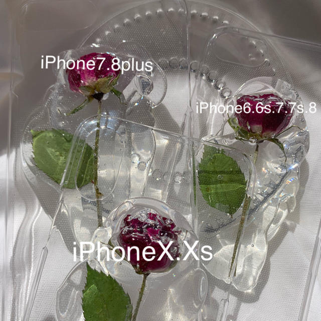 iPhone case🥀 ハンドメイドのスマホケース/アクセサリー(スマホケース)の商品写真