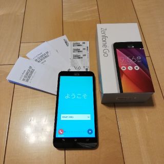 エイスース(ASUS)の■専用設定■ZenfoneGo(ZB551KL)X013DB、SIMアダプタ付(スマートフォン本体)