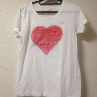 カスタネ(Kastane)のハート シンプルTシャツ(Tシャツ(半袖/袖なし))