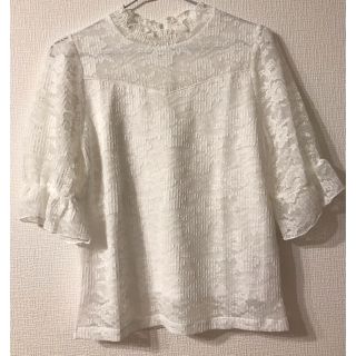 マジェスティックレゴン(MAJESTIC LEGON)のマジェスティックレゴン ミドルフラワーレーストップス(カットソー(長袖/七分))