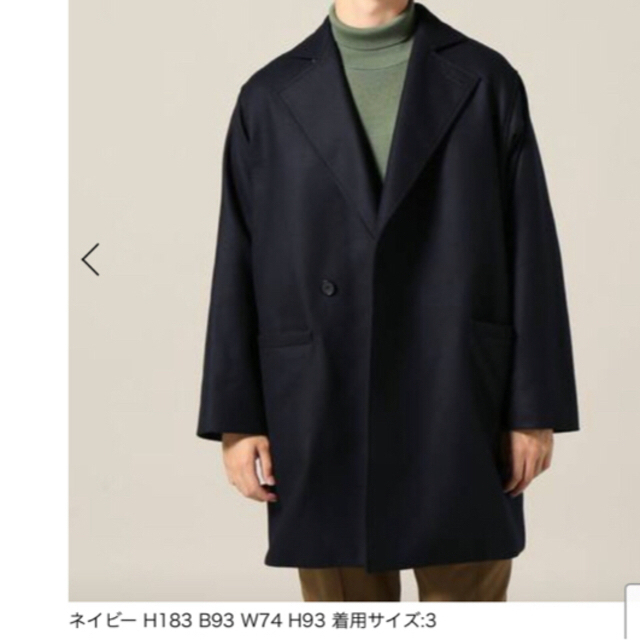 COMOLI(コモリ)のAURALEE  オーラリー LIGHT MELTON OVER COAT メンズのジャケット/アウター(チェスターコート)の商品写真