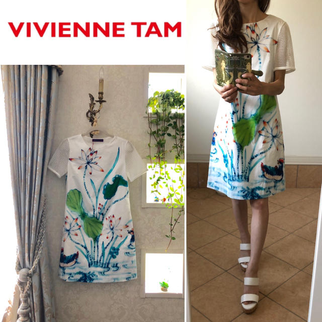 VIVIENNE TAM - タグ付き未使用 ヴィヴィアンタム ワンピース 白 定価 ...