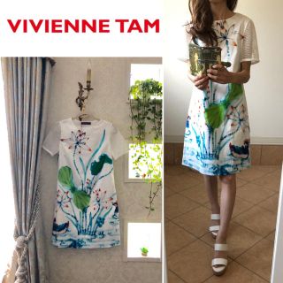 ヴィヴィアンタム(VIVIENNE TAM)のタグ付き未使用 ヴィヴィアンタム ワンピース 白 定価66,000円(ミニワンピース)