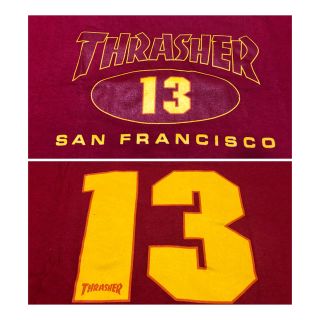 スラッシャー(THRASHER)の希少&美品! Thrasher 90s Vintage College Tee (Tシャツ/カットソー(半袖/袖なし))