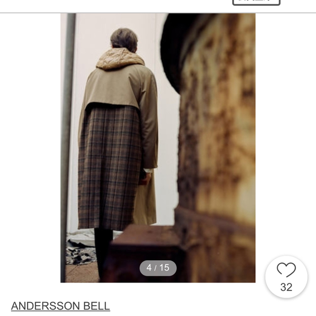 OPENING CEREMONY(オープニングセレモニー)のandersson bell ステンカラーコート メンズのジャケット/アウター(ステンカラーコート)の商品写真