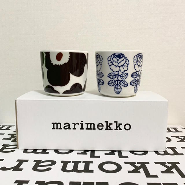 marimekko(マリメッコ)のmarimekko マリメッコ 完売ラテマグ 2点 新品送料込 インテリア/住まい/日用品のキッチン/食器(グラス/カップ)の商品写真