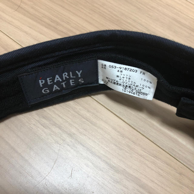 PEARLY GATES(パーリーゲイツ)のパーリーゲイツサンバイザー レディースの帽子(キャップ)の商品写真