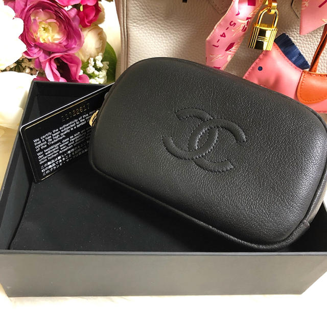 ❤️美品❤️CHANEL シャネル ポーチ ココマーク 黒 バニティ