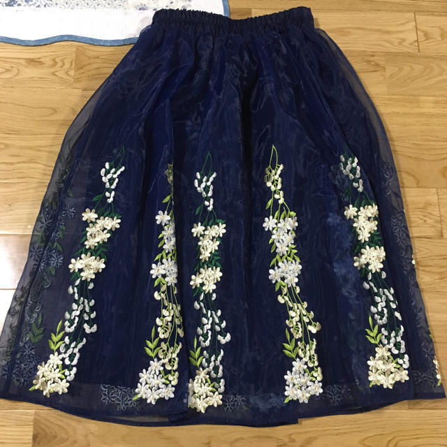 tocco(トッコ)のトッコクローゼット tocco closet スカート 花柄 オーガンジー レディースのスカート(その他)の商品写真