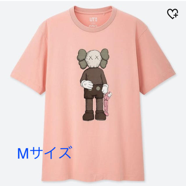 UNIQLO(ユニクロ)のユニクロ カウズ UNIQLO UT グラフィックTee ピンク Mサイズ 新品 メンズのトップス(Tシャツ/カットソー(半袖/袖なし))の商品写真