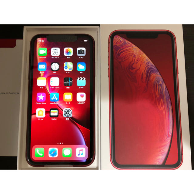 【新品未使用】【SIMロック解除済】AU iPhoneXR 64GB レッド