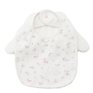 ジェラートピケ(gelato pique)の新品・タグ付き ☆ ジェラートピケ【BABY】フラワースワンbabyスタイ(ベビースタイ/よだれかけ)