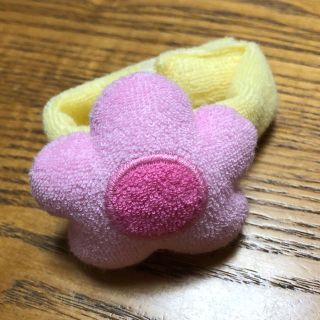 ミキハウス(mikihouse)の【美品】ミキハウス リストラトル ガラガラ お花 ピンク(がらがら/ラトル)