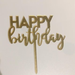 ケーキトッパー 誕生日 バースデー ケーキ 1歳 happy birthday(その他)