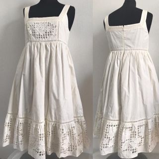 ジルスチュアート(JILLSTUART)のJILLSTUART ワンピース フレア 白 ホワイト 美品(ひざ丈ワンピース)