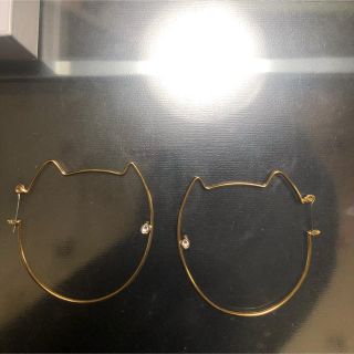 猫フープピアス